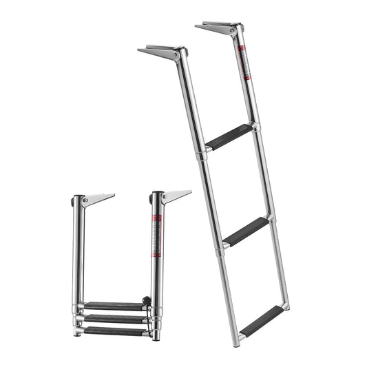 SucceBuy Telescoping Stainless Steel Boat Ladder For Yacht