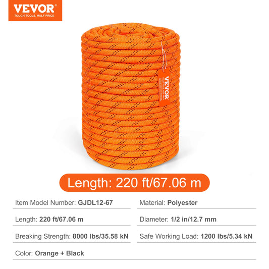 SucceBuy Dual Weave Polyester Rope For Outdoor And Emergency Use