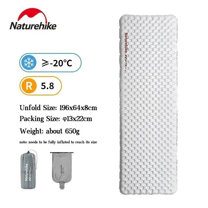 Naturehike Ultralight Inflatable Sleeping Pad For Camping