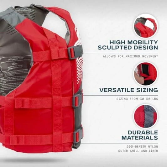 Certified Coast Guard Approved Polyester Youth Life Jacket For Swimming