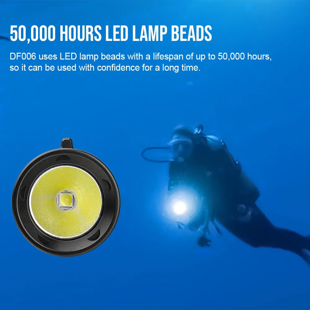 TrustFire 2300 Lumen Waterproof Rechargeable LED Scuba Diving Flashlight
