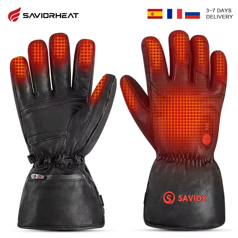 Savior Heat Electric Gloves Winter Outdoor Waterproof Rechargeable Warm