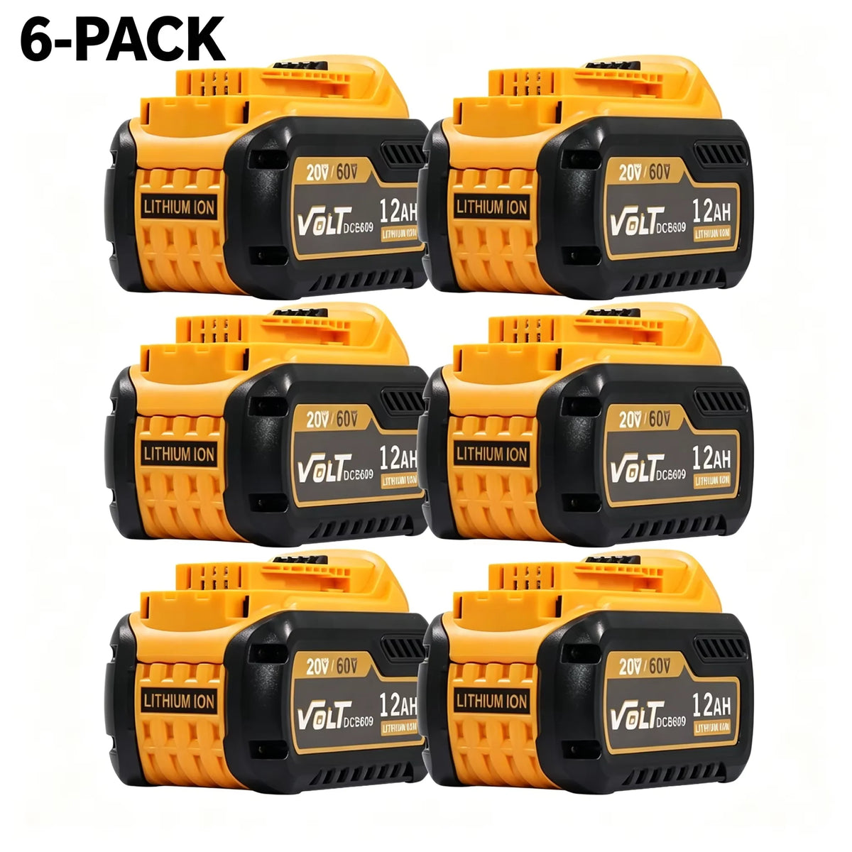 Replacement Battery Compatible Dewalt Dcb612 60v Max Cordless Power Tools