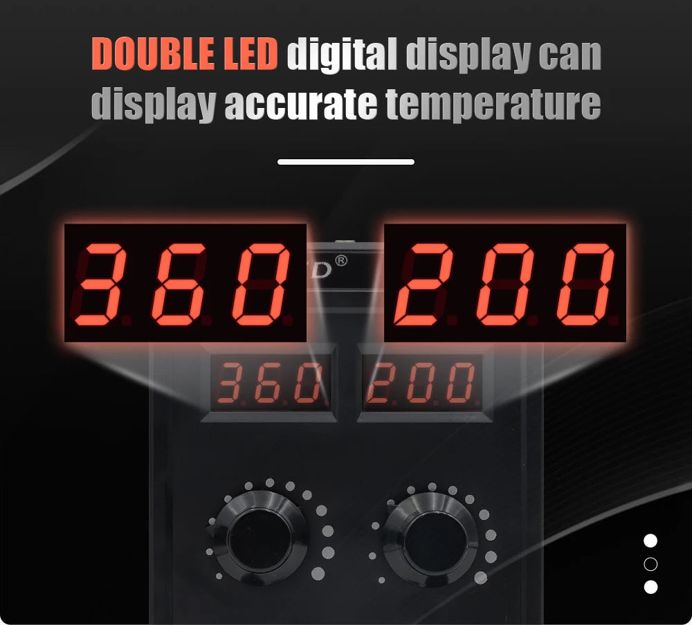JCD 8586D Dual Display SMD Soldering Hot Air Rework Station
