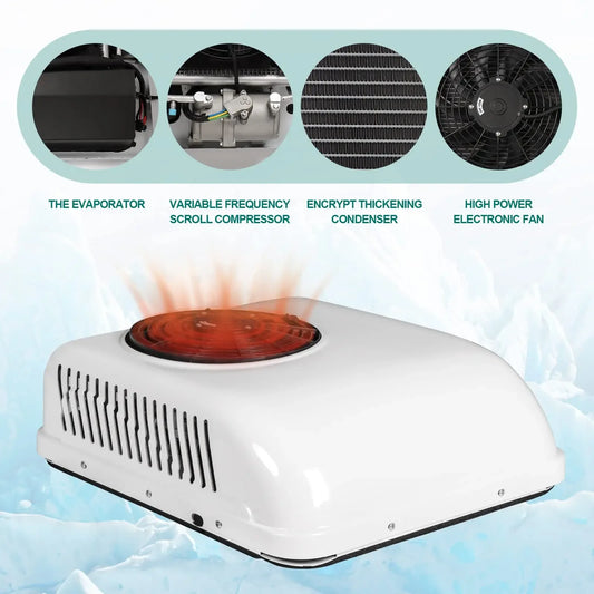 Treeligo 12V 24V Rooftop Air Conditioner For Campers And Trucks