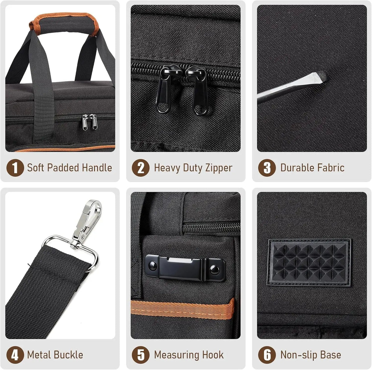 Professional 20 Pocket Tool Bag With Durable Shoulder Strap