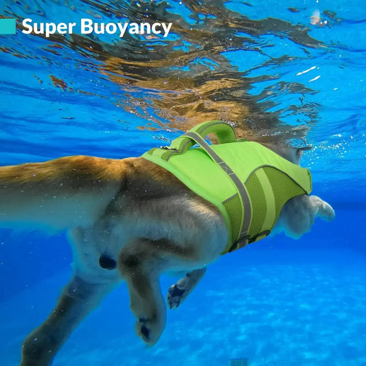 High Buoyancy Dog Life Jacket With Ergonomic Rescue Handle