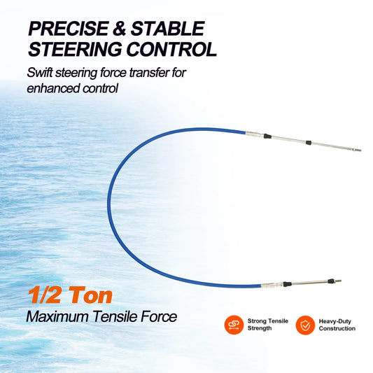 BYSSEA Marine Throttle Control Cable For Outboard Engine