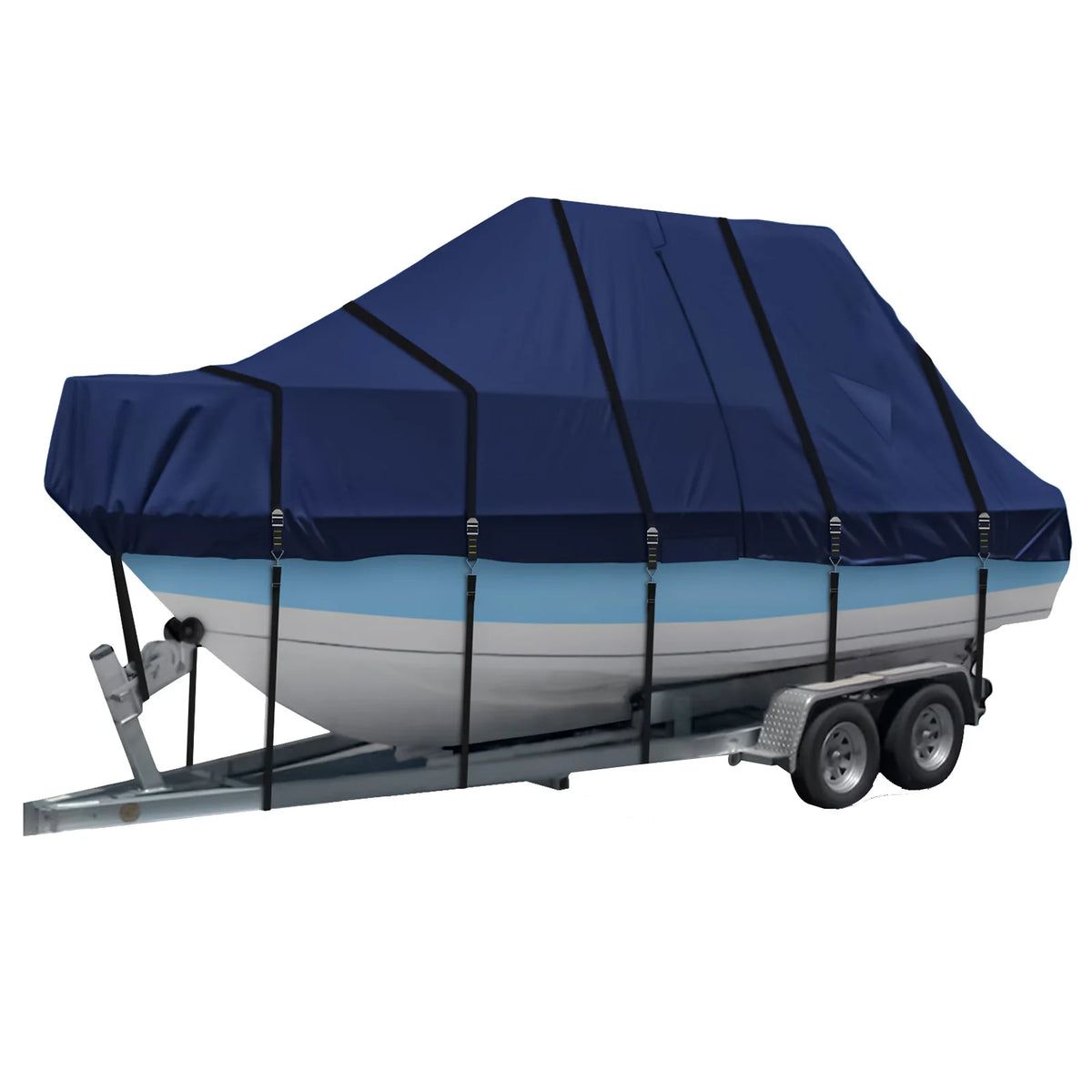 TTop Boat Cover With Motor Protection And Adjustable Straps