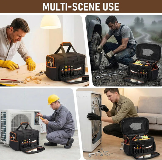 Professional 20 Pocket Tool Bag With Durable Shoulder Strap