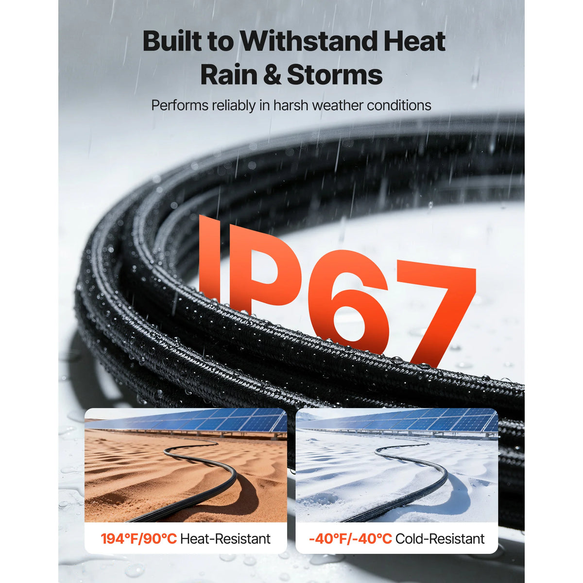 SucceBuy Solar Panel Extension Cable With MC4 Connectors