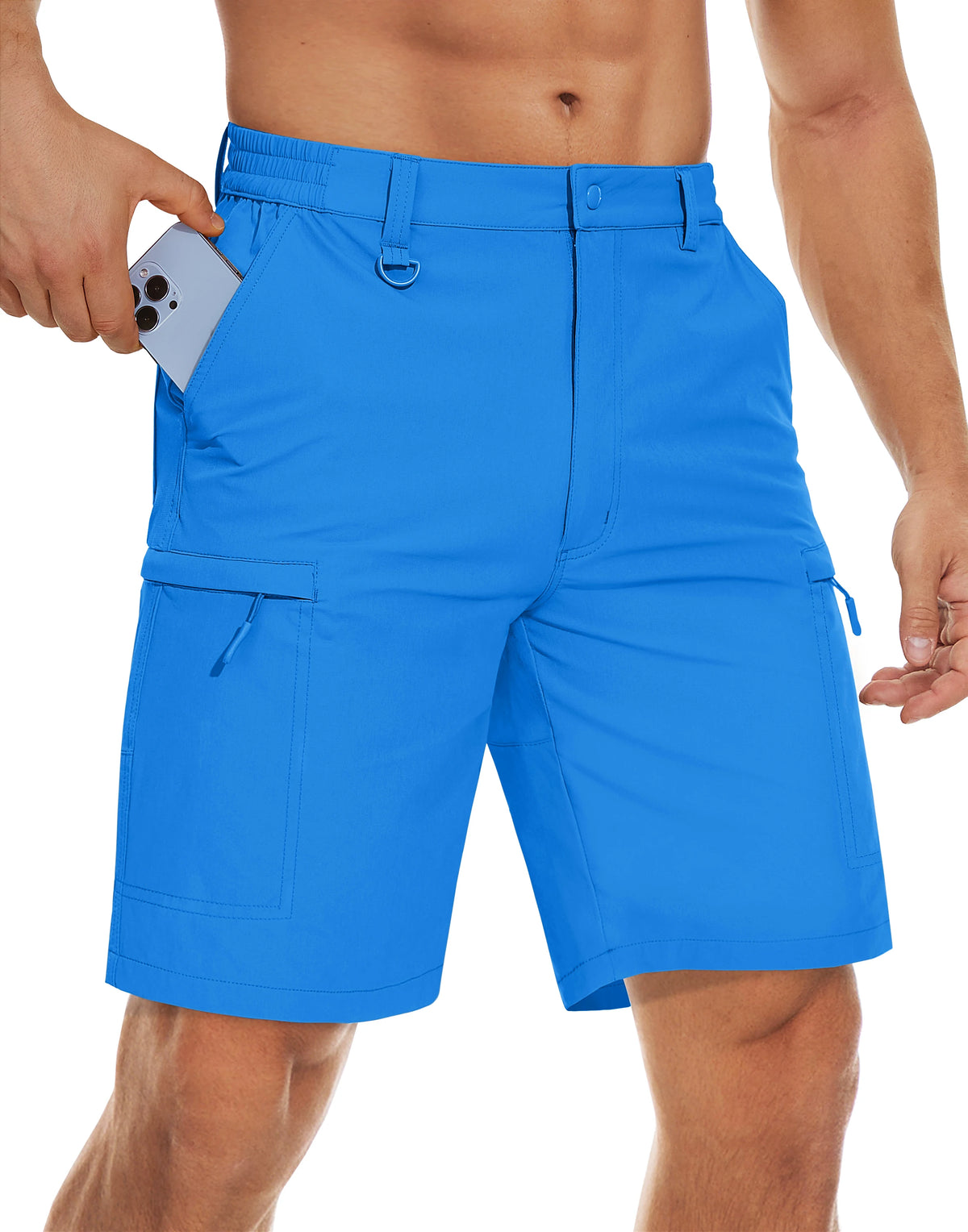Mens Quick Dry Cargo Shorts For Outdoor Hiking And Work