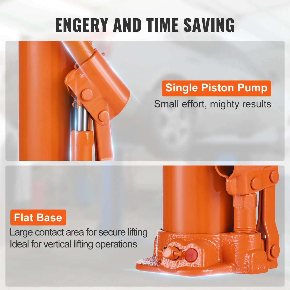 SucceBuy Hydraulic Long Ram Cylinder Engine Hoist Jack