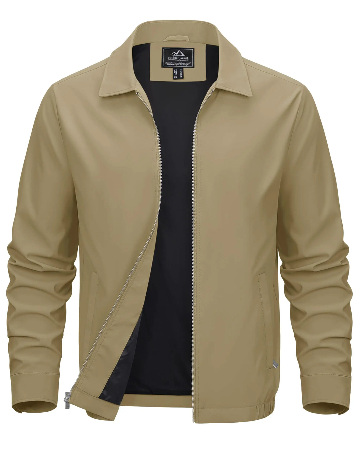 Cavva Men's Lightweight Windbreaker Jacket With Zip Pockets