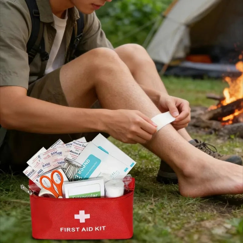 70-Piece Portable First Aid Kit for Travel and Camping