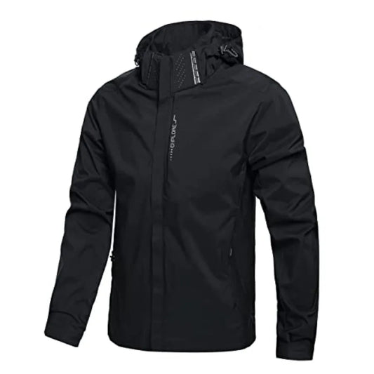 Waterproof Lightweight Hooded Rain Jacket For Outdoor Wear