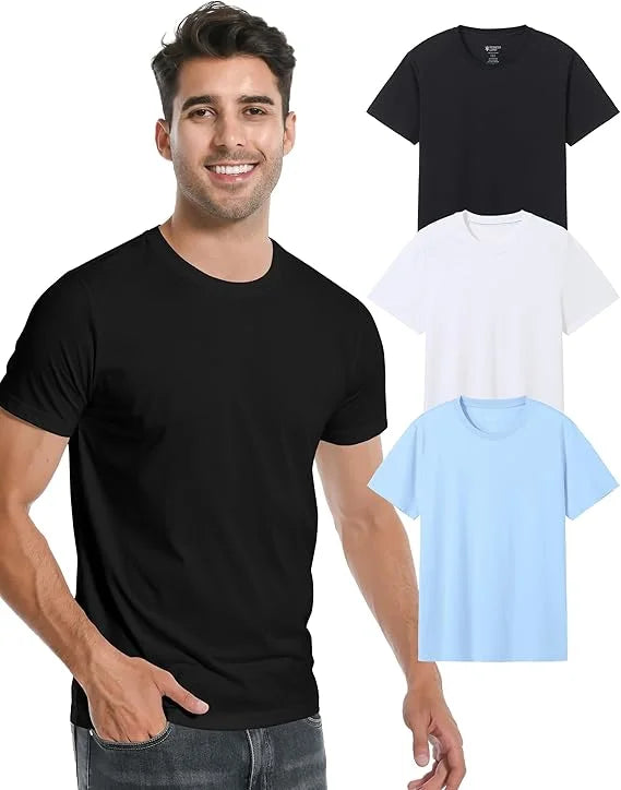 Pioneer Camp Men Bamboo Viscose Soft Crew Neck Casual Tshirt