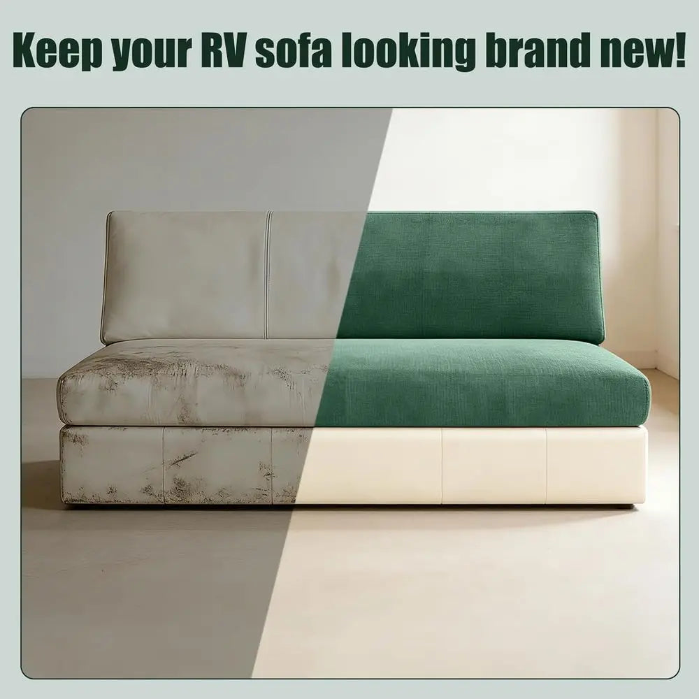 Washable Stretch RV Jackknife Sofa Bed Anti Slip Couch Covers