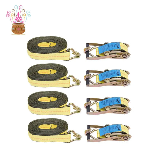 Bymaocar Ratchet Tie Down Straps For Secure Cargo Transport