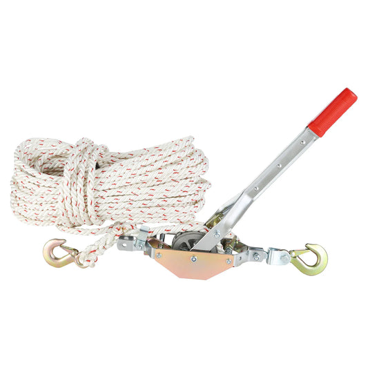 SucceBuy 0.75T Rope Puller with 100 ft Rope and 2 Hooks