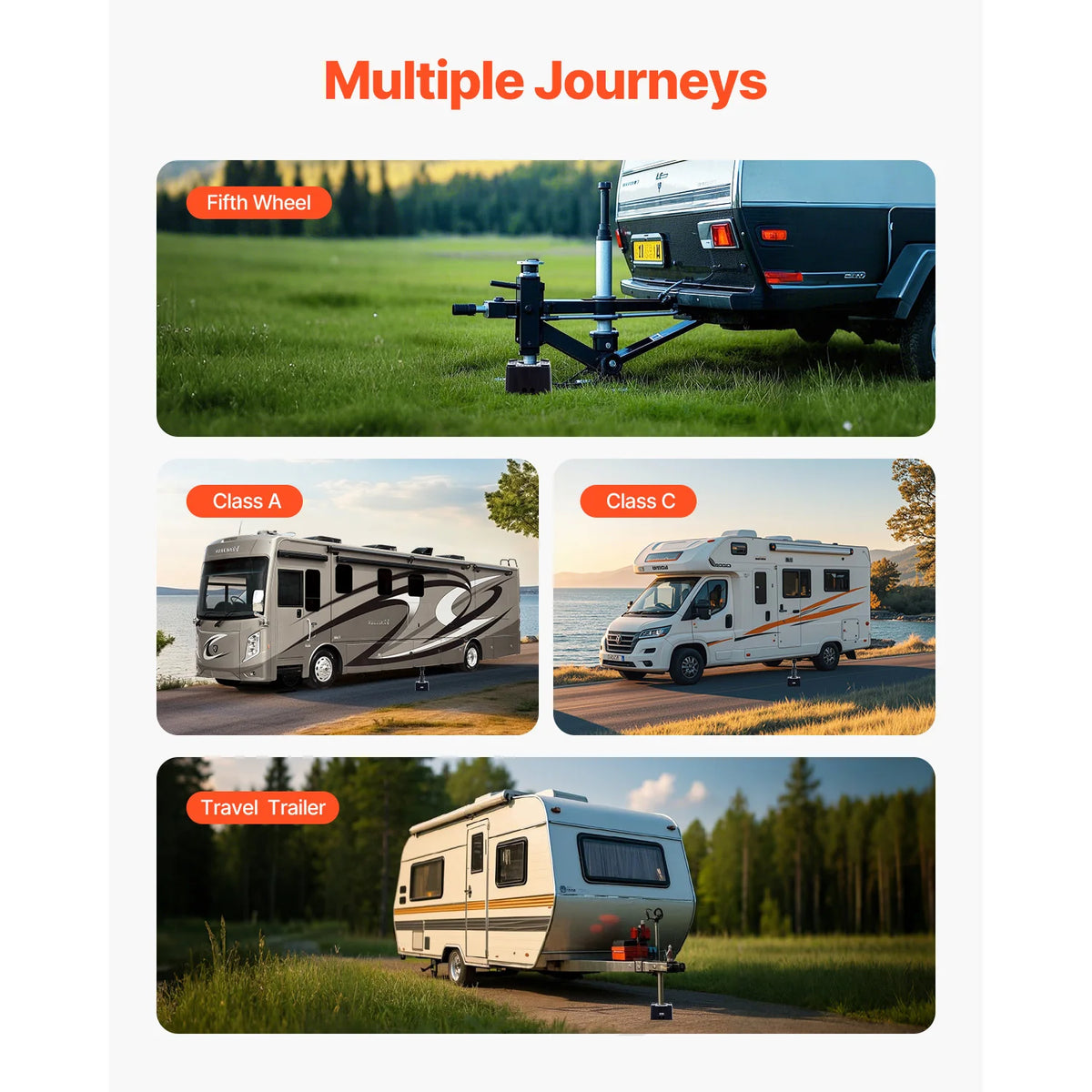 Premium Stackable RV Jack Block For Travel Trailers And Campers