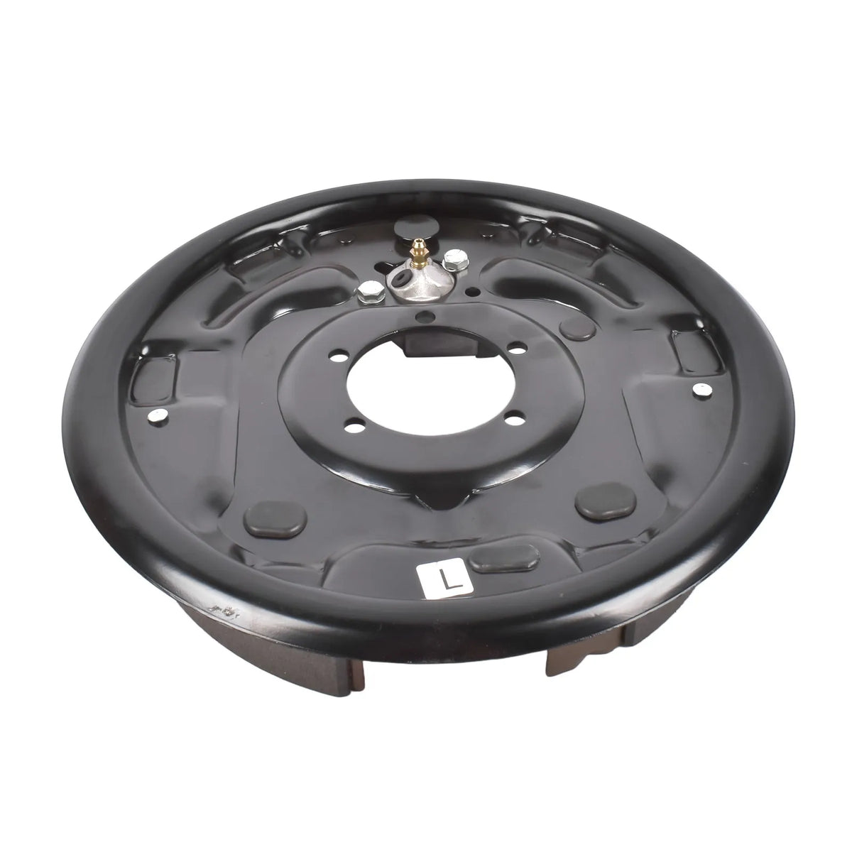 AP02 12" x 2" Hydraulic Brake Backing Plate Left Side for Trailer 5 Bolt 7,000 lb