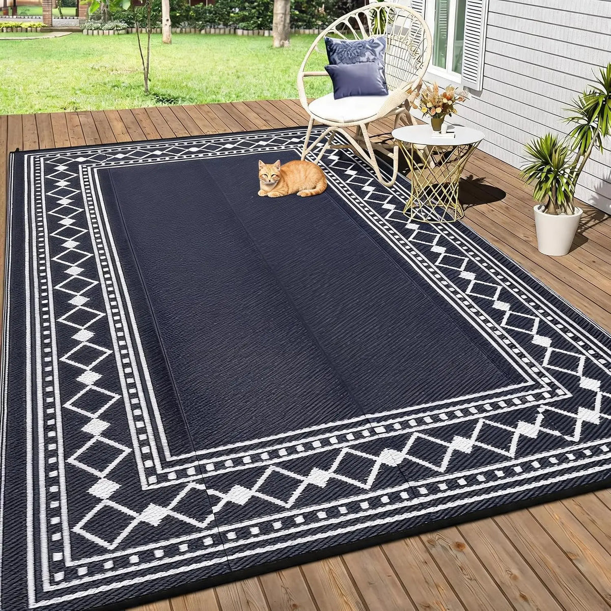 Garvee Premium Waterproof Flocking Area Rug For Home Decor