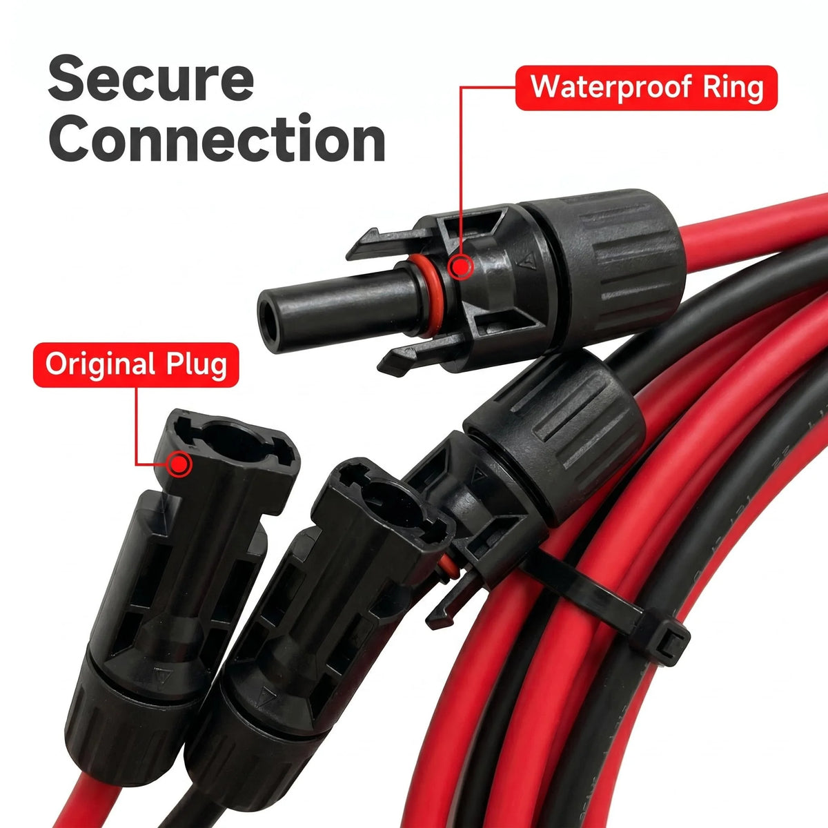 JINGYANGPV 10AWG Solar Cable For Solar Panel Connections