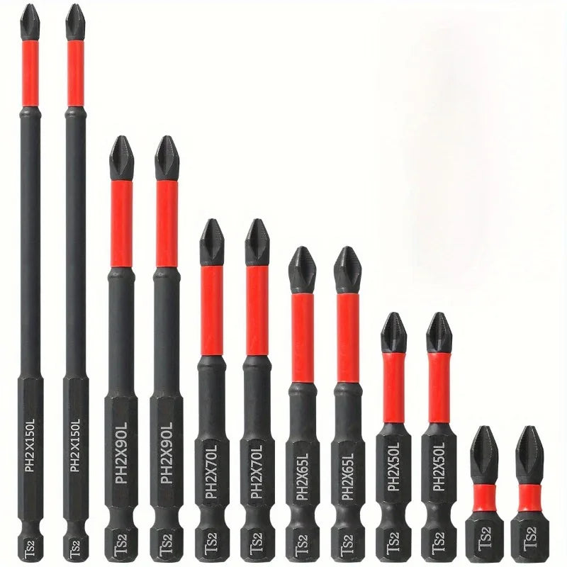 Professional 12 Piece Magnetic Alloy Steel Screwdriver Bit Set Kit