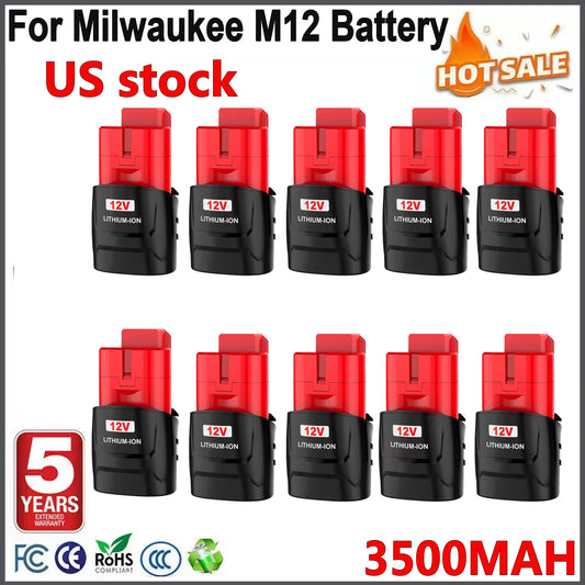 Bonacell M12 Replacement Lithium Ion Battery For Milwaukee Tools