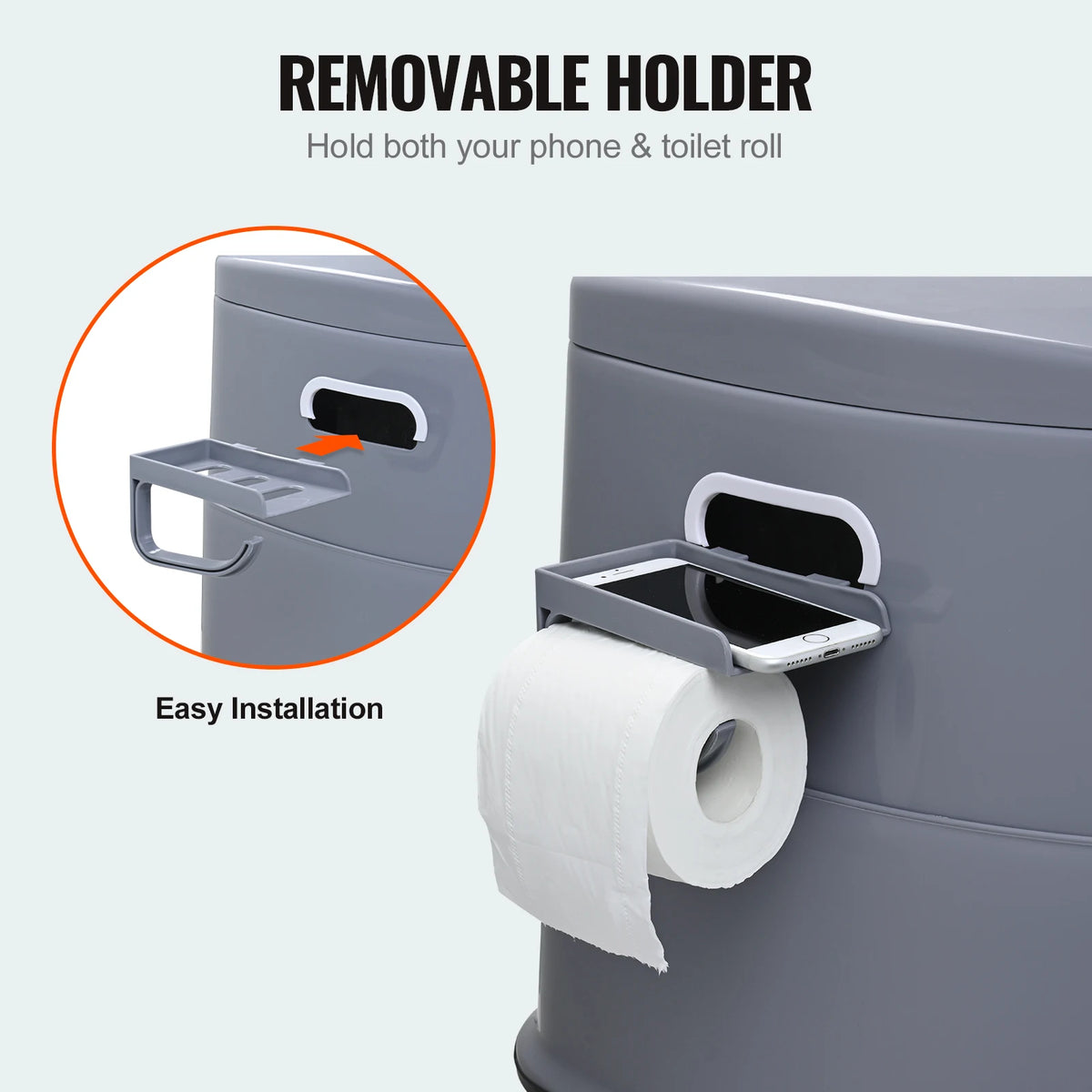 SucceBuy Portable Toilet With Detachable Bucket For Camping And Travel
