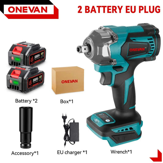 ONEVAN Brushless Cordless Impact Wrench For Makita Battery 1200Nm