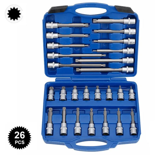 Extended Torx Socket Sleeve Extension Driver Bit Tool Kit