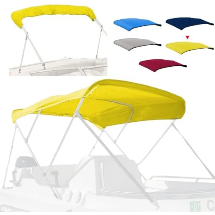 Marine Grade Polyester Bimini Top Replacement Cover With Zipper Sleeves