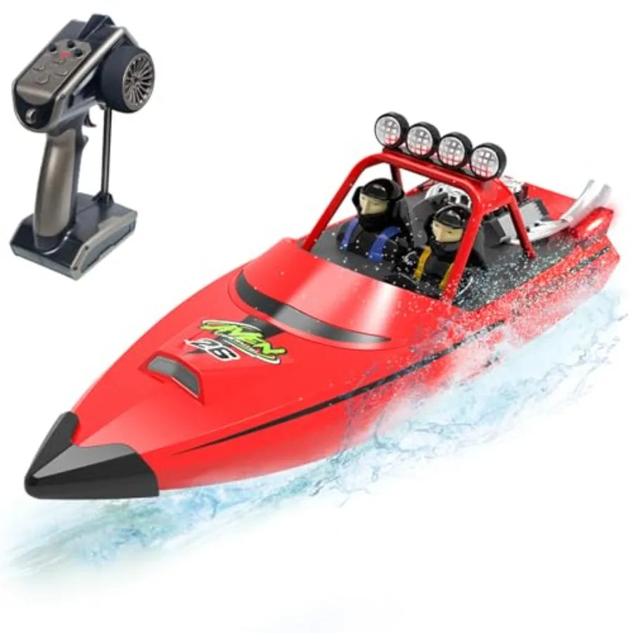 Premium Plastic Rc Boat With Led Lights For Pool Play