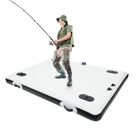 Heavy Duty Inflatable Fishing Platform Foldable Angling Raft