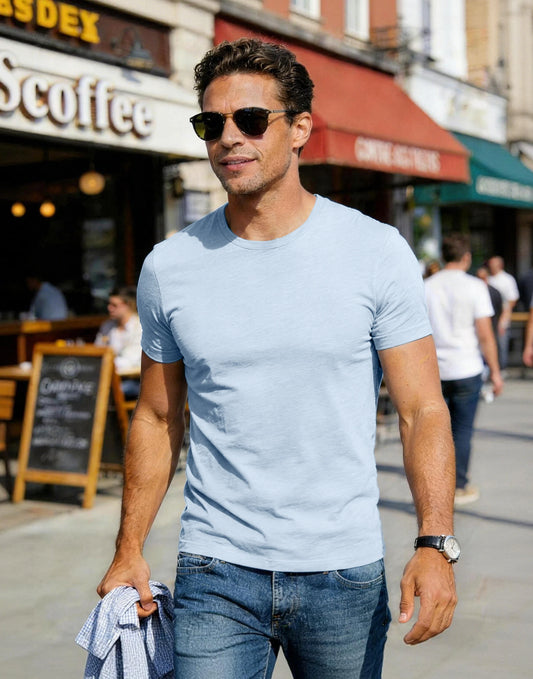 Pioneer Camp Men Bamboo Viscose Soft Crew Neck Casual Tshirt