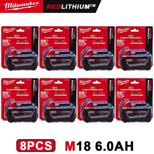 M18 18V 6.0Ah Battery Packs, Listed Model 48-11-1860